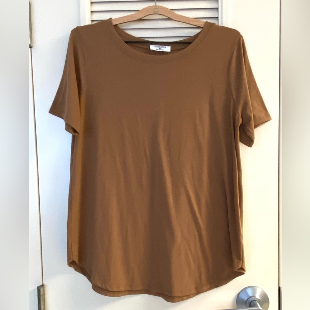 Tan brown shirt